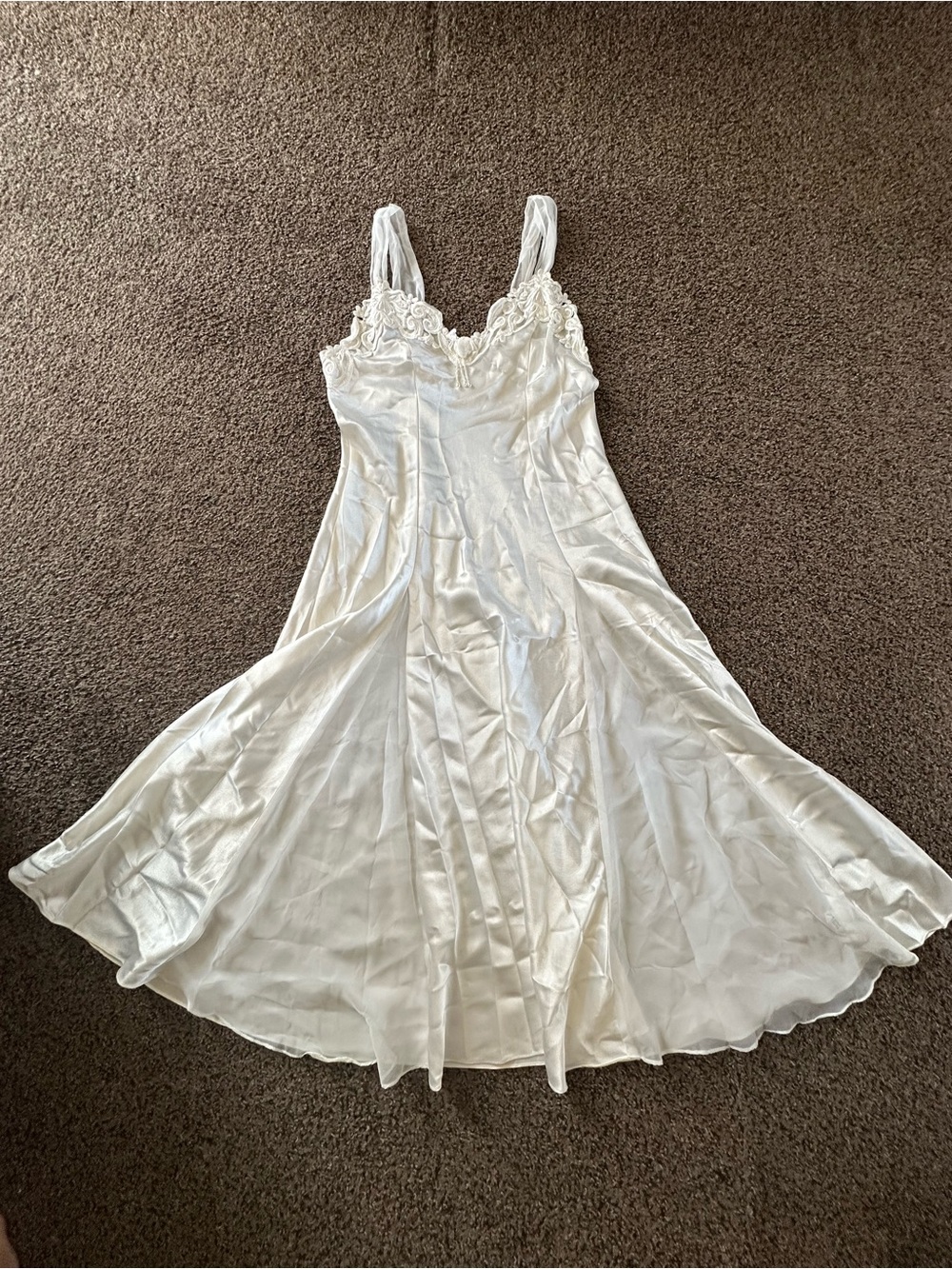 Vintage. Beautiful 3-piece bridal nightgown set from the 90s. - Picture 9 of 14